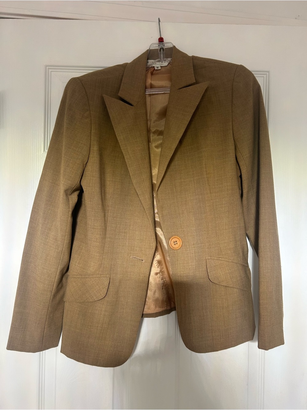 Trina Turk Los Angeles 8- Single-Button Tailored blazer tan/brown